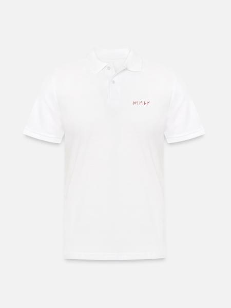 Viking runic - Männer Poloshirt - Weiß