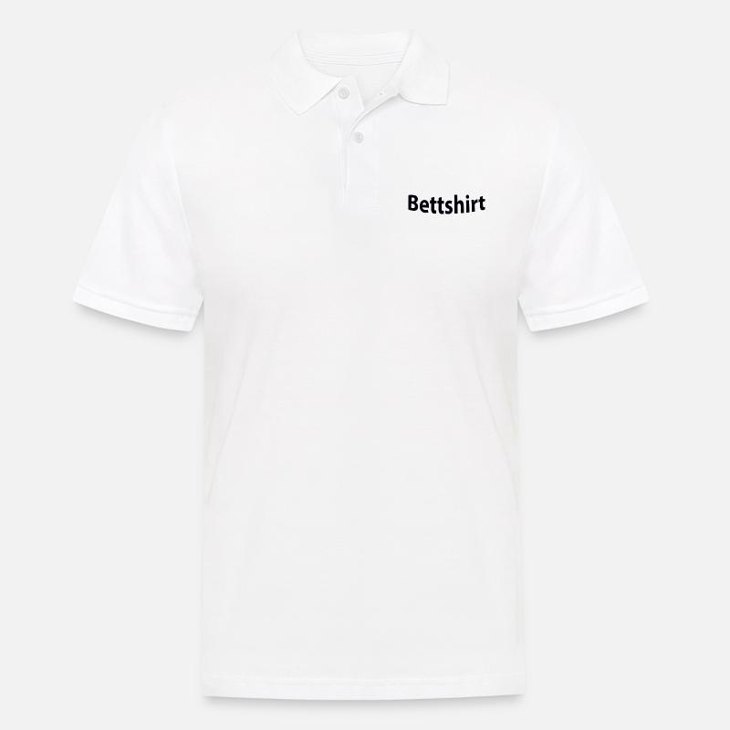 Bettshirt - Männer Poloshirt - Weiß