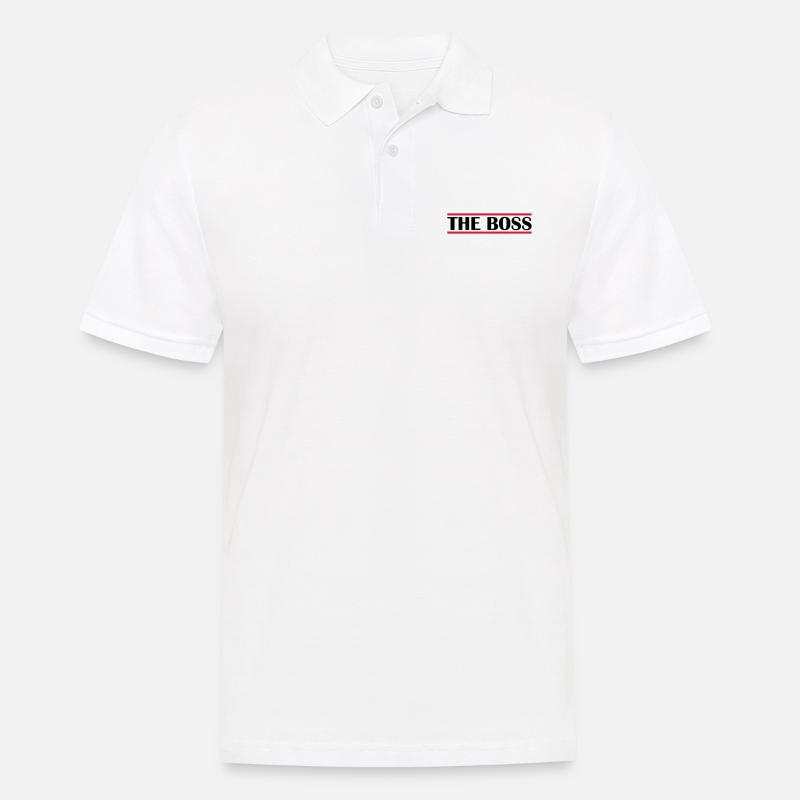Logo Le Patron - Polo Homme - blanc