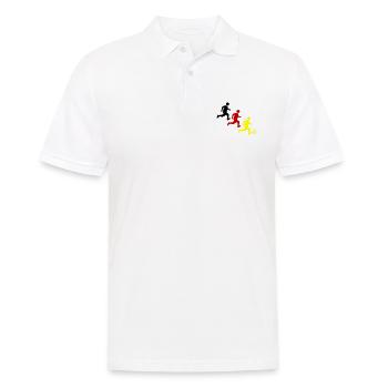 Fussballer Fussball Germany - Männer Poloshirt - Weiß - Vorne - Kai (181cm)