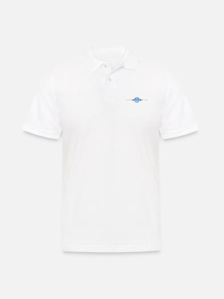 Anchor Symbol Dash - Men's Polo Shirt - white