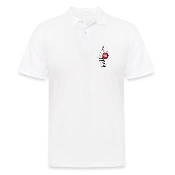 halt dein maul - Männer Poloshirt - Weiß - Vorne - Kai (181cm)