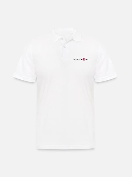 blockchain - Männer Poloshirt - Weiß