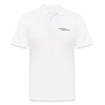Checkst Du schon oder stellst Du noch - Männer Poloshirt - Weiß - Vorne - Kai (181cm)