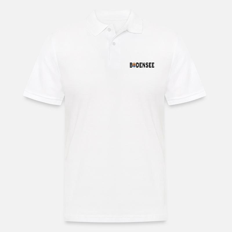Bodensee - Männer Poloshirt - Weiß