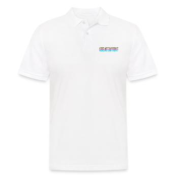 Create & Print (Black Text) - Men's Polo Shirt - white - Front - Kai (181cm)