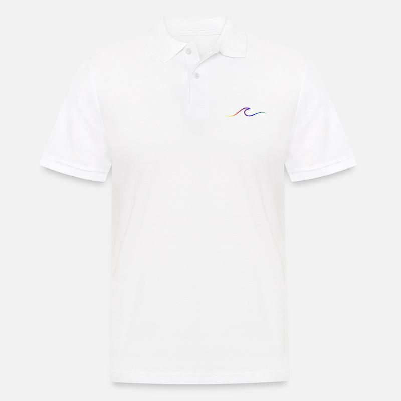Vague vague Surf Eau Rat Surfer - Polo Homme - blanc
