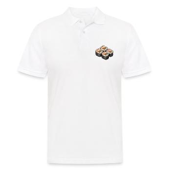 Sushi Pixel Icon - Men's Polo Shirt - white - Front - Kai (181cm)