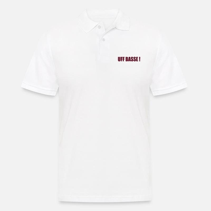 UFFBASSE - Männer Poloshirt - Weiß