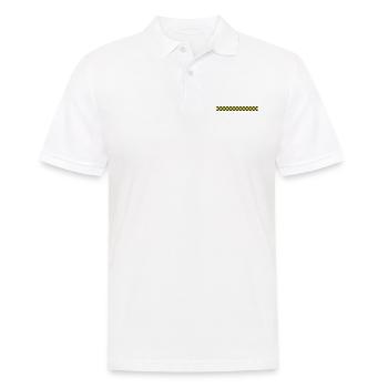 Caro 2 Warnbalken - Männer Poloshirt - Weiß - Vorne - Kai (181cm)
