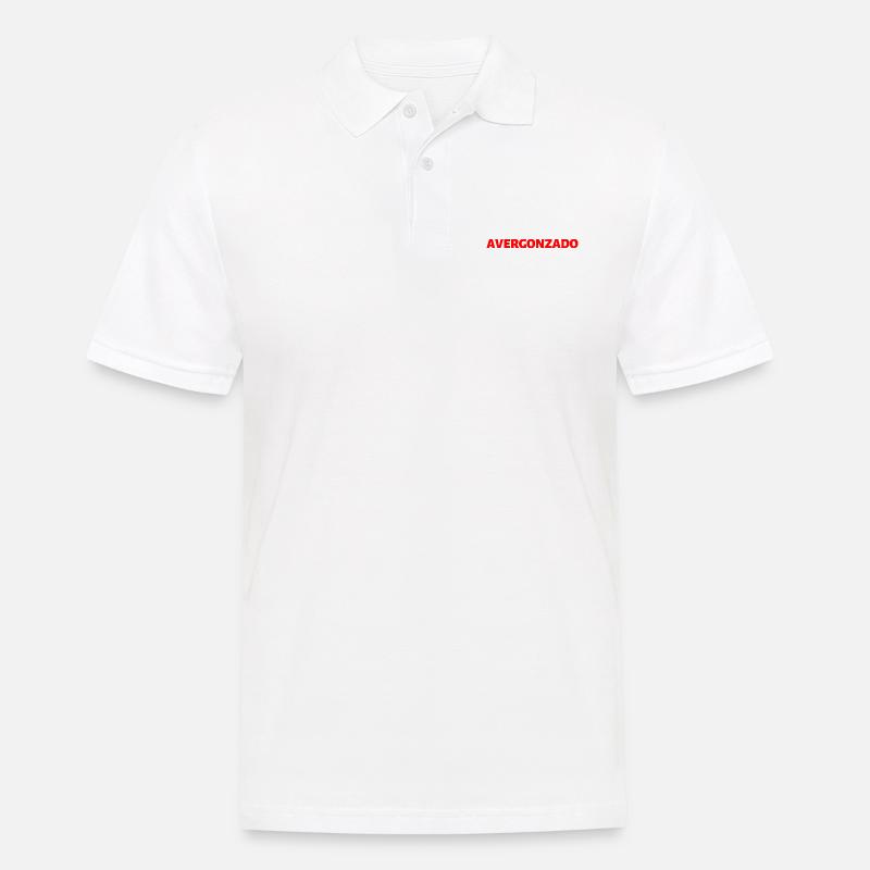 beschämt Spanisch Sprache - Männer Poloshirt - Weiß