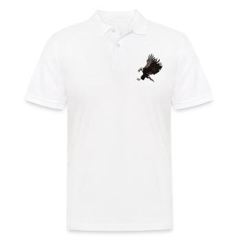 Eagle Adler - Männer Poloshirt - Weiß - Vorne - Kai (181cm)