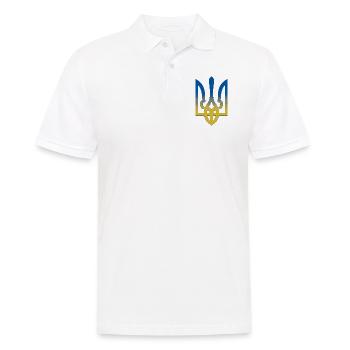 Ukraine Flag Symbol - Flag Of Ukraine - Men's Polo Shirt - white - Front - Kai (181cm)