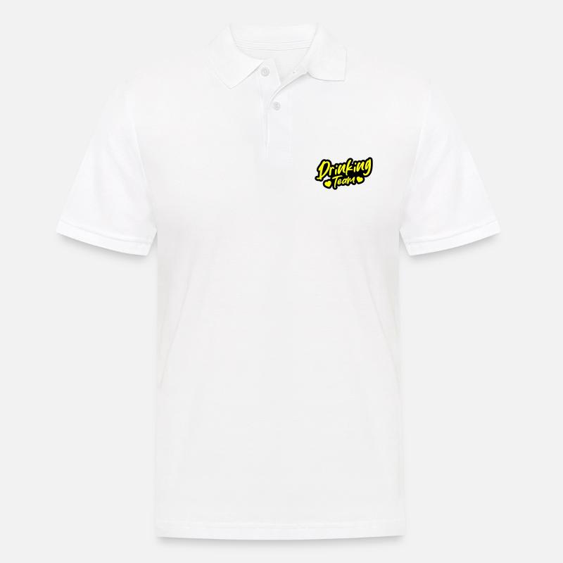 Drinking Team - Men's Polo Shirt - white