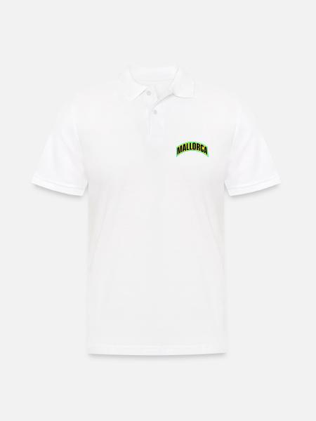 Mallorca Font - Men's Polo Shirt - white