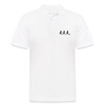 Fussballer Team Verein Spieler - Männer Poloshirt - Weiß - Vorne - Kai (181cm)