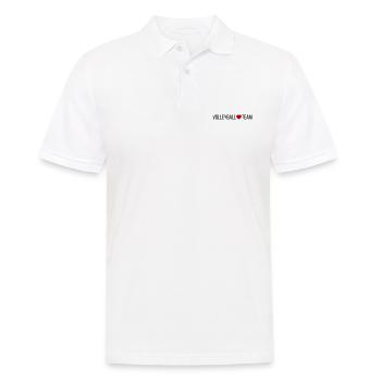 Volleyball Team Herz - Männer Poloshirt - Weiß - Vorne - Kai (181cm)