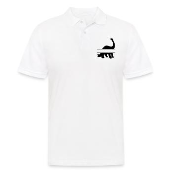 Dinosaurs - own text, own name - Men's Polo Shirt - white - Front - Kai (181cm)