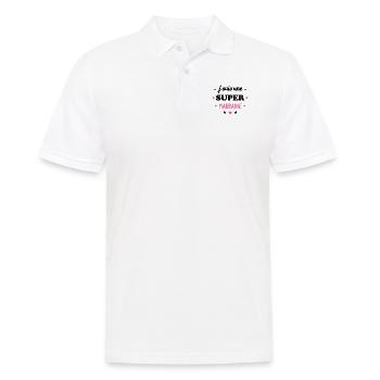 J'suis une super marraine - Polo Homme - blanc - Devant - Kai (181cm)