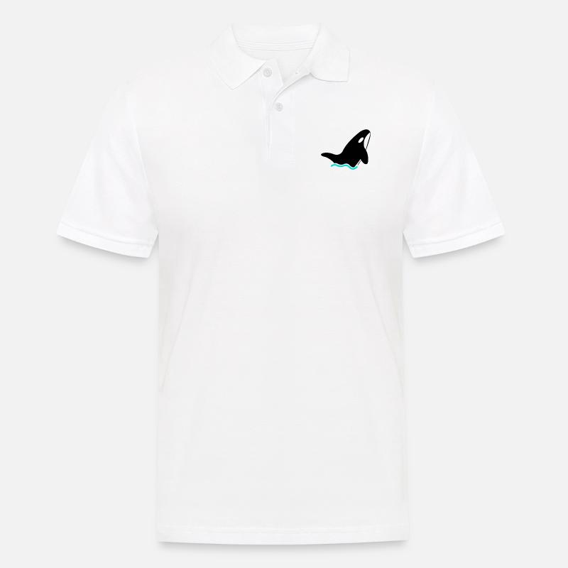 Orkinal-Group | Orca | Black | v2 - Männer Poloshirt - Weiß