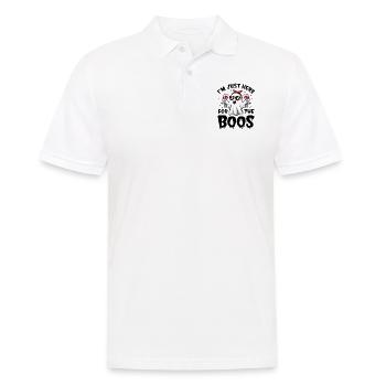 Fantôme d’Halloween, je suis juste là pour les huées - Polo Homme - blanc - Devant - Kai (181cm)