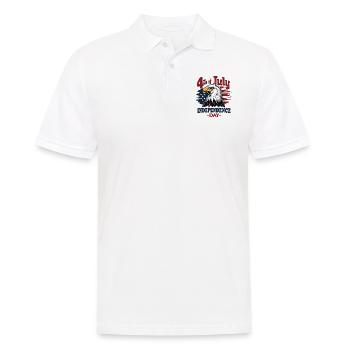 Amerika USA Adler 4th July Independence Day - Männer Poloshirt - Weiß - Vorne - Kai (181cm)