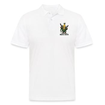 Gangster Corn Hasta La Vista – Corn on the Cob Gangster - Men's Polo Shirt - white - Front - Kai (181cm)