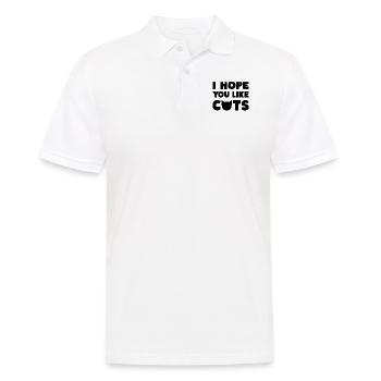J’espère que vous aimez Cats Katzen - Polo Homme - blanc - Devant - Kai (181cm)