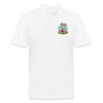 American Football Easter Bunny Sports Easter Fun - Men's Polo Shirt - white - Front - Kai (181cm)