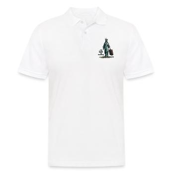 Drôle de Statue de la Liberté États-Unis Amérique Sarcasme - Polo Homme - blanc - Devant - Kai (181cm)