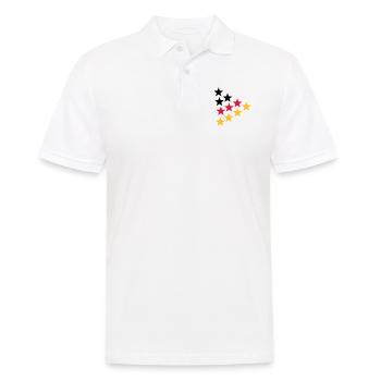 Germany - Männer Poloshirt - Weiß - Vorne - Kai (181cm)