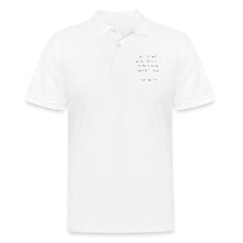Du NICHT - Männer Poloshirt - Weiß - Vorne - Kai (181cm)