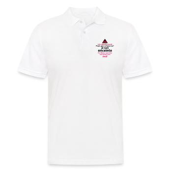 Faut pas m'énerver! - Polo Homme - blanc - Devant - Kai (181cm)