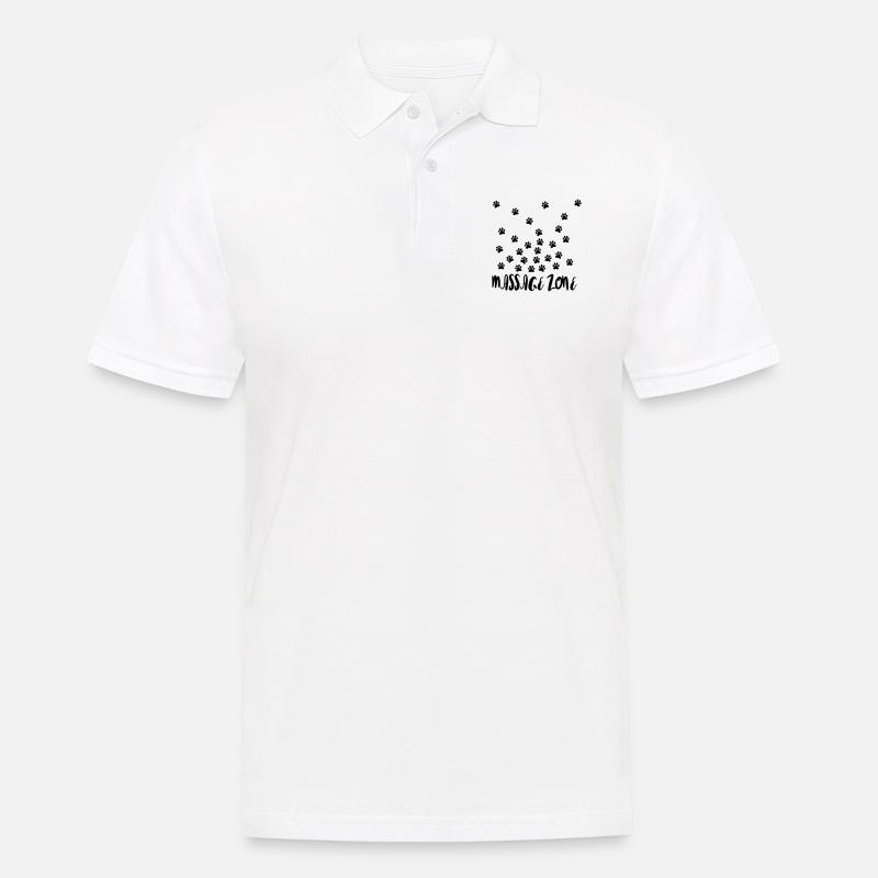 Massage Zone - Männer Poloshirt - Weiß