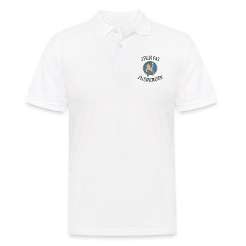 J'peux pas j'ai Exploration - Polo Homme - blanc - Devant - Kai (181cm)