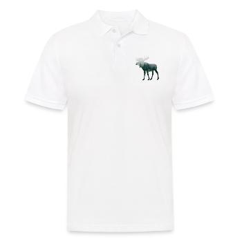 Moose - Men's Polo Shirt - white - Front - Kai (181cm)