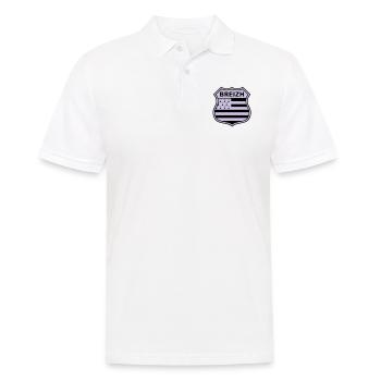 breizh Bretagne - Männer Poloshirt - Weiß - Vorne - Kai (181cm)