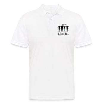 Mustache Moustache "be different" 2c - Polo Homme - blanc - Devant - Kai (181cm)