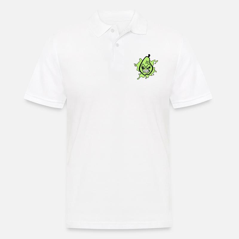 Angry pear - Männer Poloshirt - Weiß