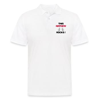 Niece Nephew Nichte Neffe Nièce Neveu Baby - Men's Polo Shirt - white - Front - Kai (181cm)