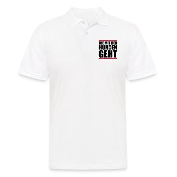 mit den hunden geht - Männer Poloshirt - Weiß - Vorne - Kai (181cm)