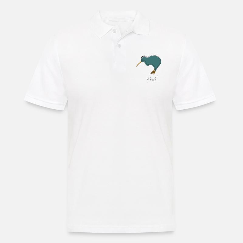 Kiwi 1 - Männer Poloshirt - Weiß