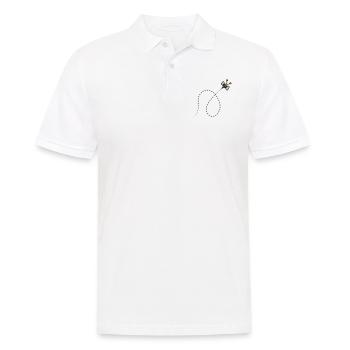 Abeille en pointillés - Polo Homme - blanc - Devant - Kai (181cm)