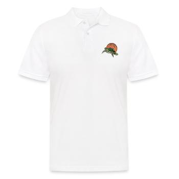 Ocean Sublimation - Men's Polo Shirt - white - Front - Kai (181cm)