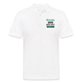Retraite apéro brocante toute l'année - Polo Homme - blanc - Devant - Kai (181cm)
