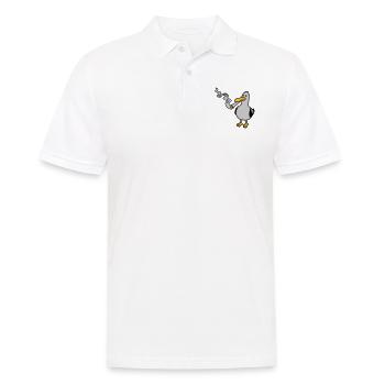 Stoner Seagull Fumant du chanvre - Polo Homme - blanc - Devant - Kai (181cm)