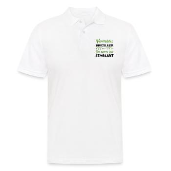 Véritable bricoleur niveau - Polo Homme - blanc - Devant - Kai (181cm)