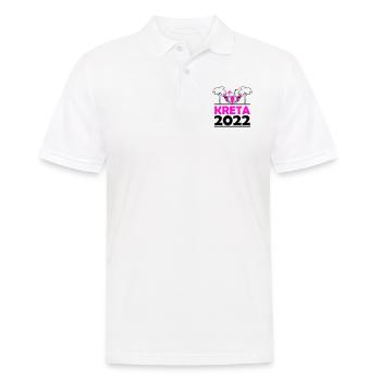 Kreta 2022 - Männer Poloshirt - Weiß - Vorne - Kai (181cm)
