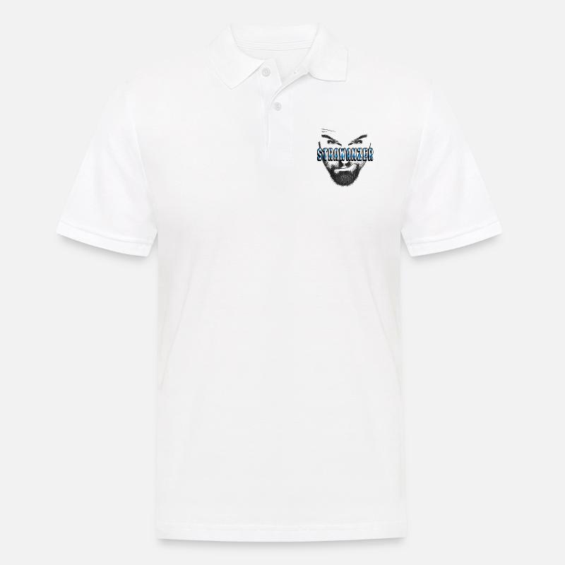 Strawanzer bayrisch dialekt - Männer Poloshirt - Weiß