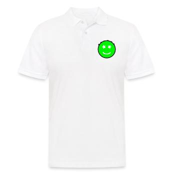 Smiley aux yeux étoilés | Graphique vectoriel - Polo Homme - blanc - Devant - Kai (181cm)